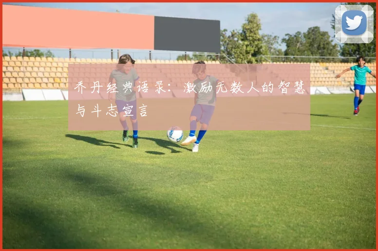 乔丹经典语录:激励无数人的智慧与斗志宣言