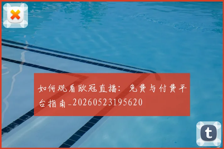 如何观看欧冠直播：免费与付费平台指南_20260523195620